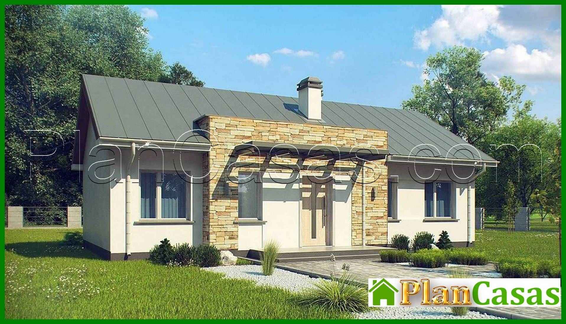 Simple elegant one-story house project house plan