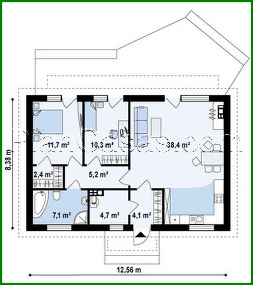 Visualization gallery - The project of a one-story economical and functional house
