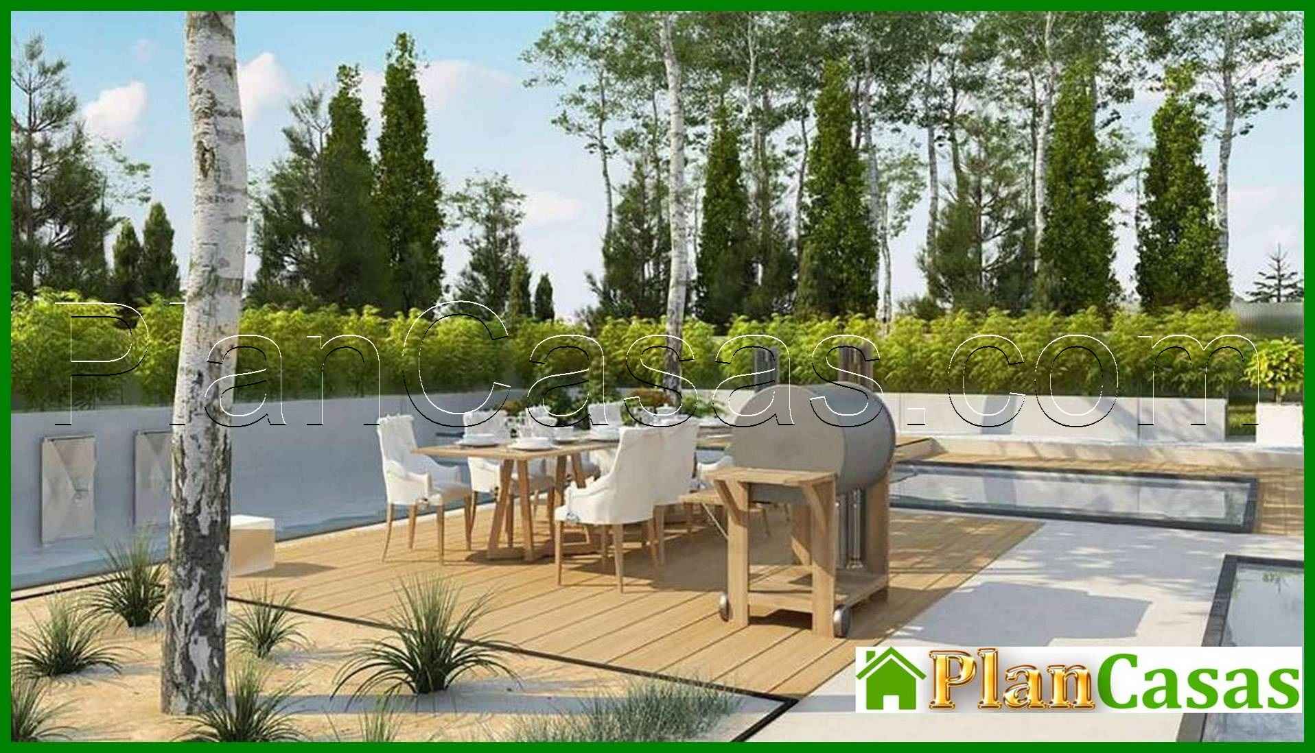 Visualization gallery - Project of a house with a gable roof and a garage