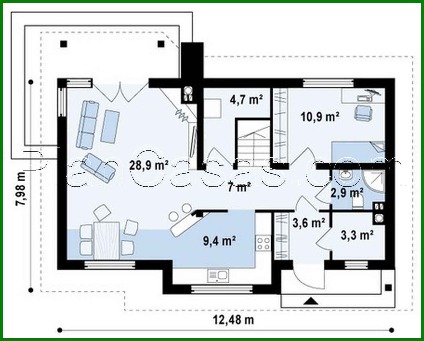 Visualization gallery - Project of a classic house with a room on the ground floor