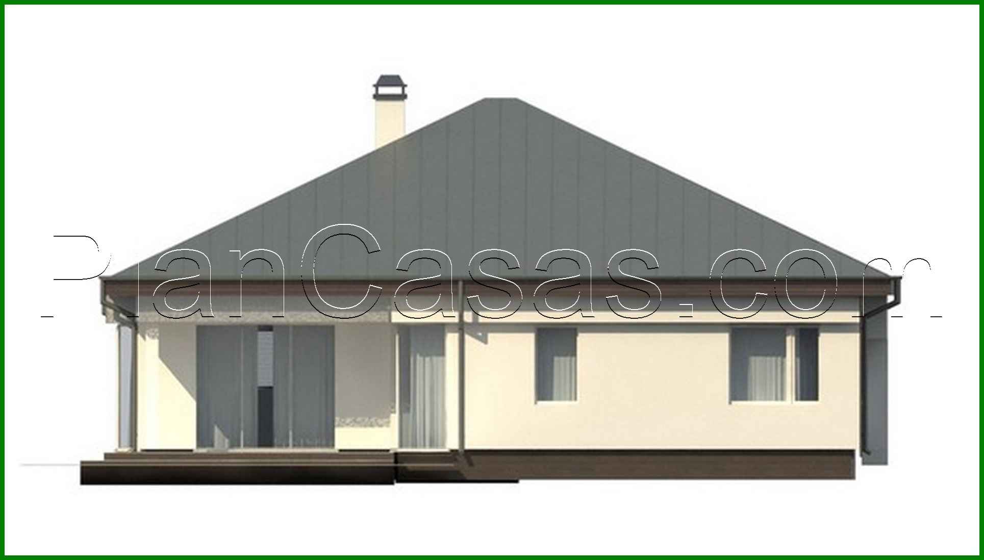 Visualization gallery - The project of a stylish, spacious modern one-story cottage