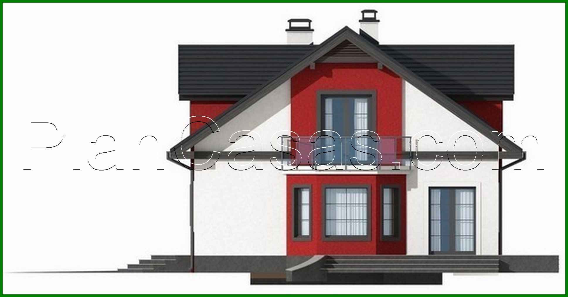 Visualization gallery - House project with garage and bay window