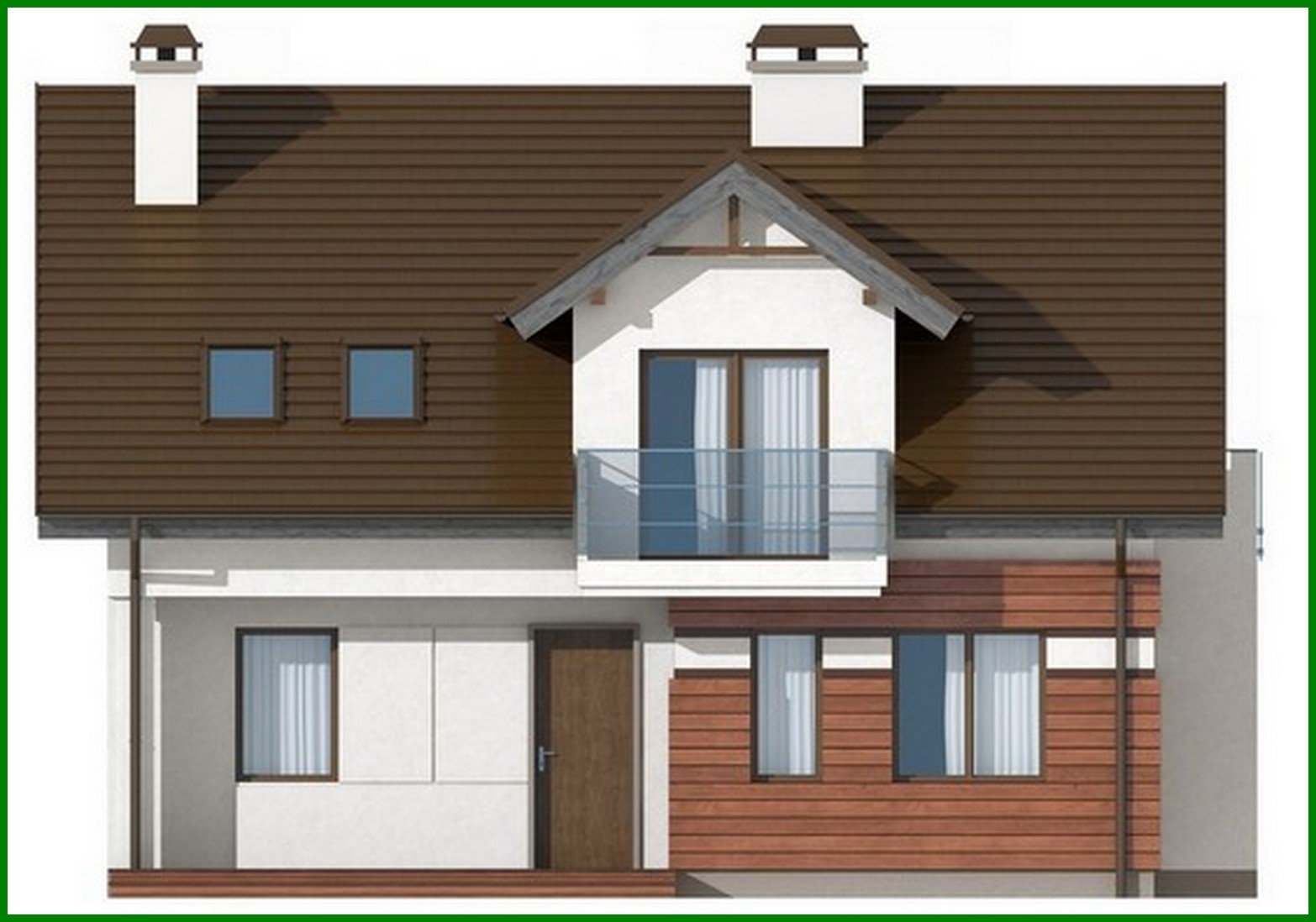 Visualization gallery - House project with a beautiful attic