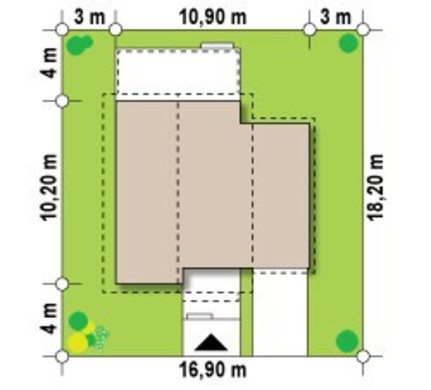 Visualization gallery - Project of a 2-storey classic spacious house with an attic and a garage