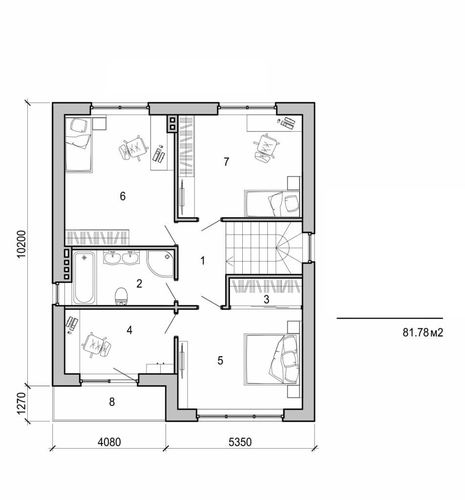 Visualization gallery - Two storey cottage