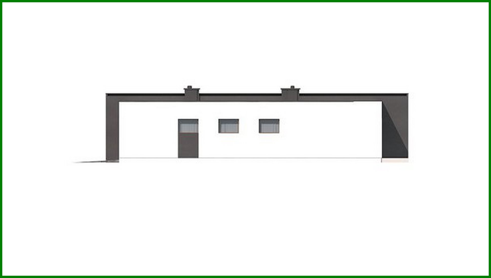 Visualization gallery - Plan of a modern residential building on 148 square meters. m in the style of minimalism