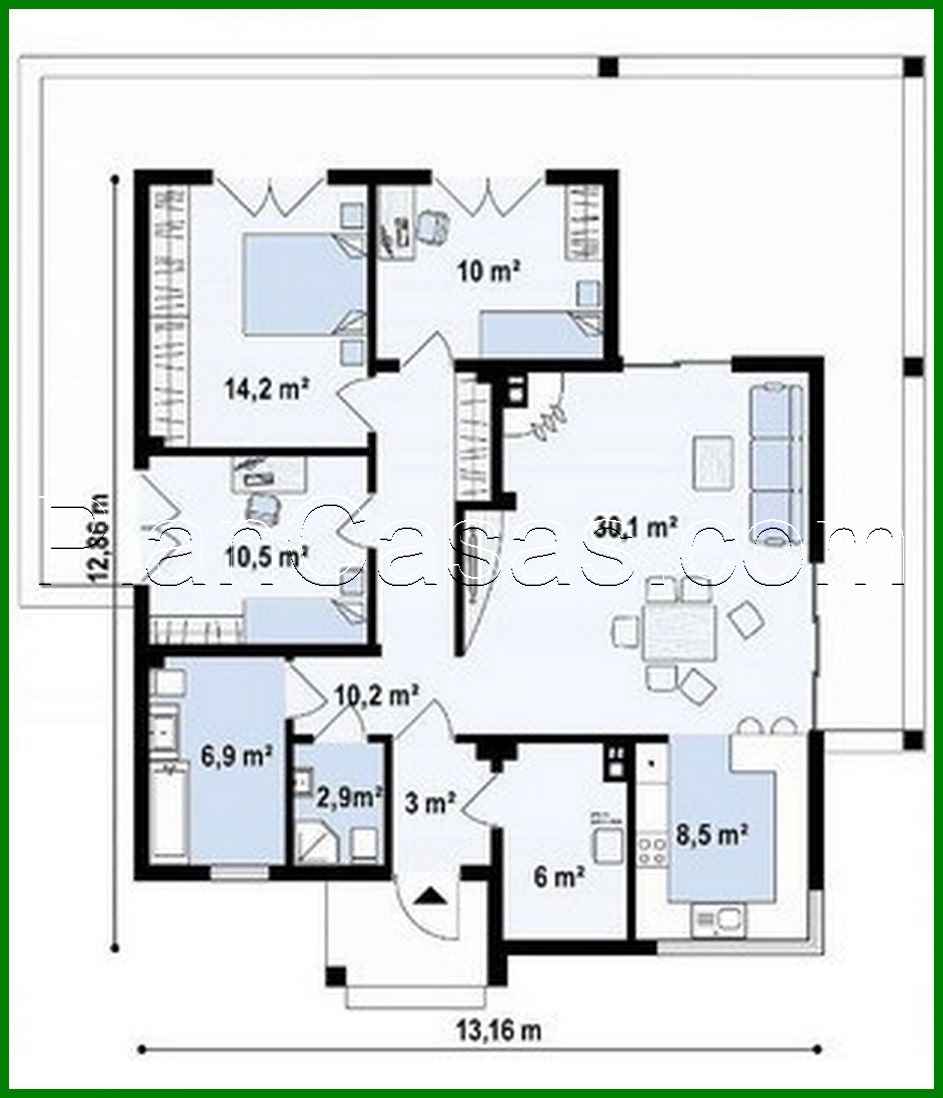 Visualization gallery - The project of a stylish house with an area of 102 square meters. m for a small family