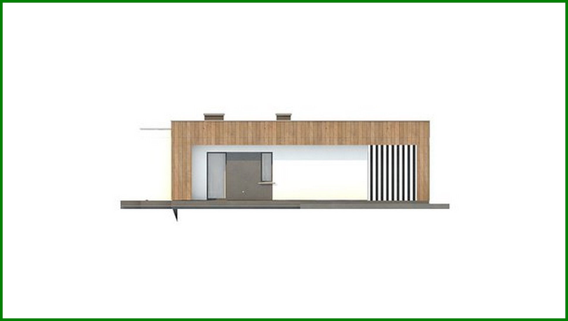Visualization gallery - A compact cottage project with an area of ​​103 square meters. m with a laconic exterior