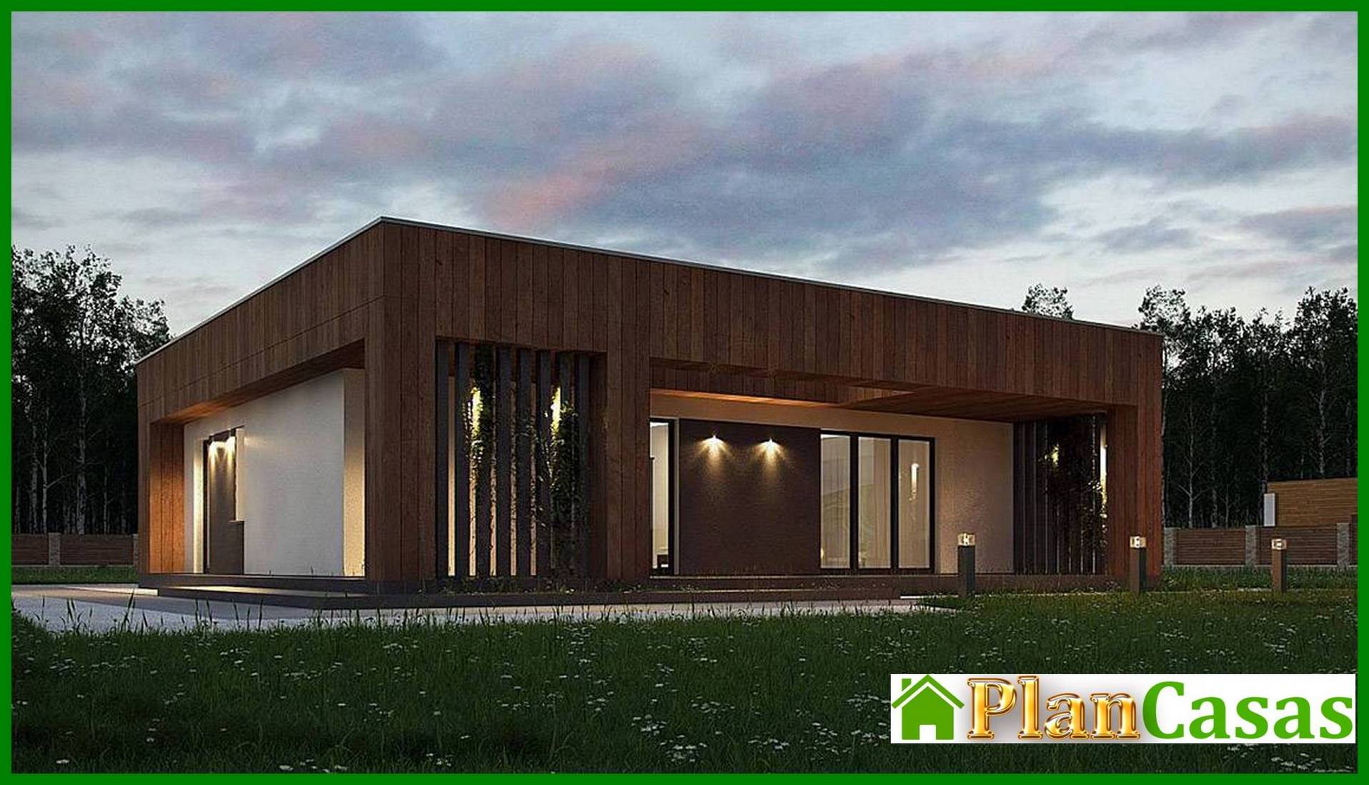 Visualization gallery - A compact cottage project with an area of ​​103 square meters. m with a laconic exterior