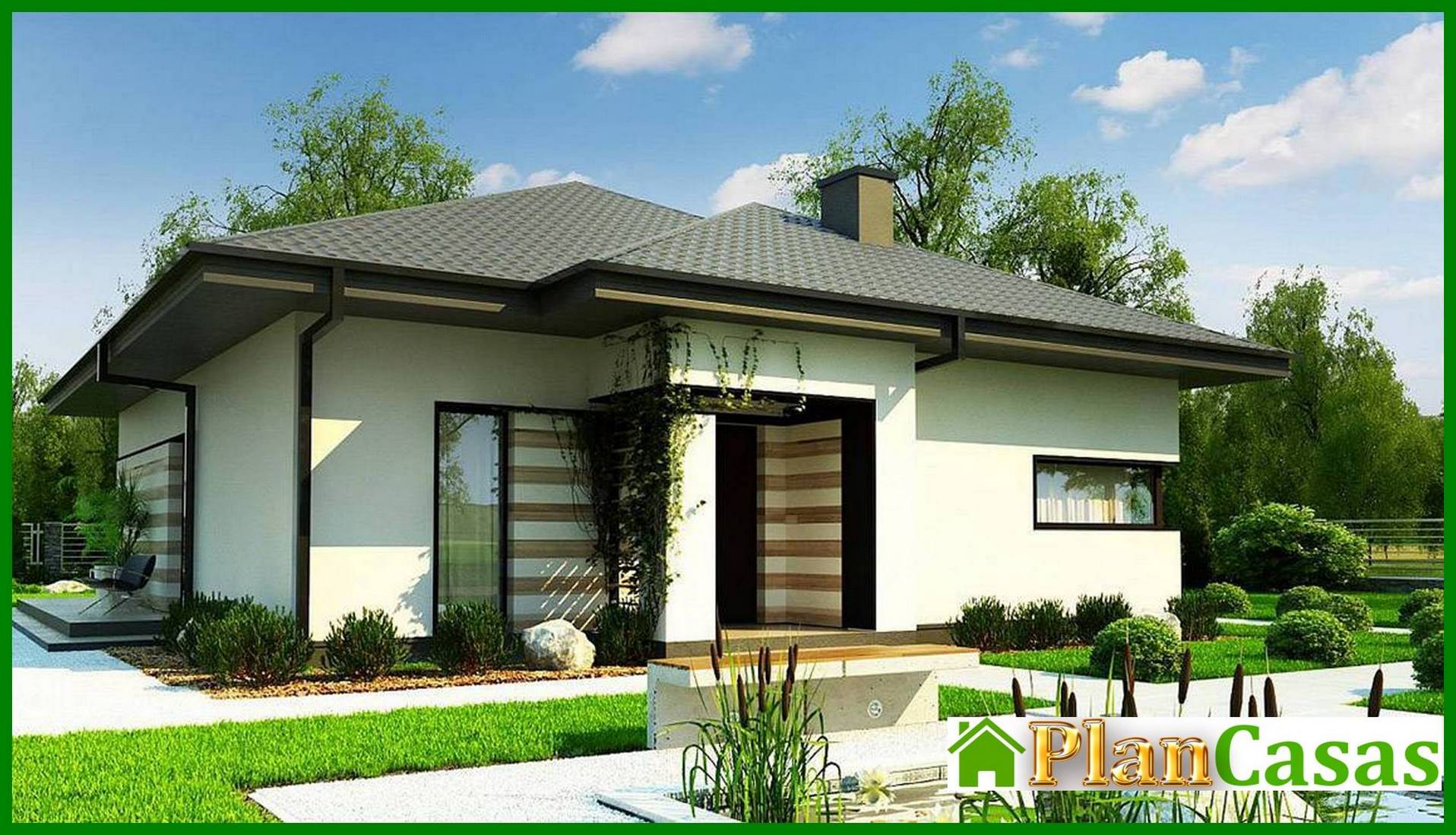 Visualization gallery - Project of 103 sqm compact fashionable cottage for a young family