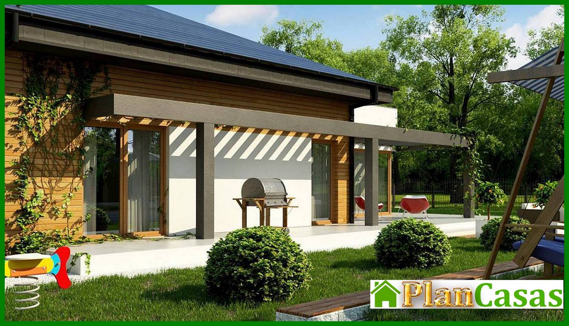 Visualization gallery - The project of a modern cottage on 165 square meters. m with a unique exterior