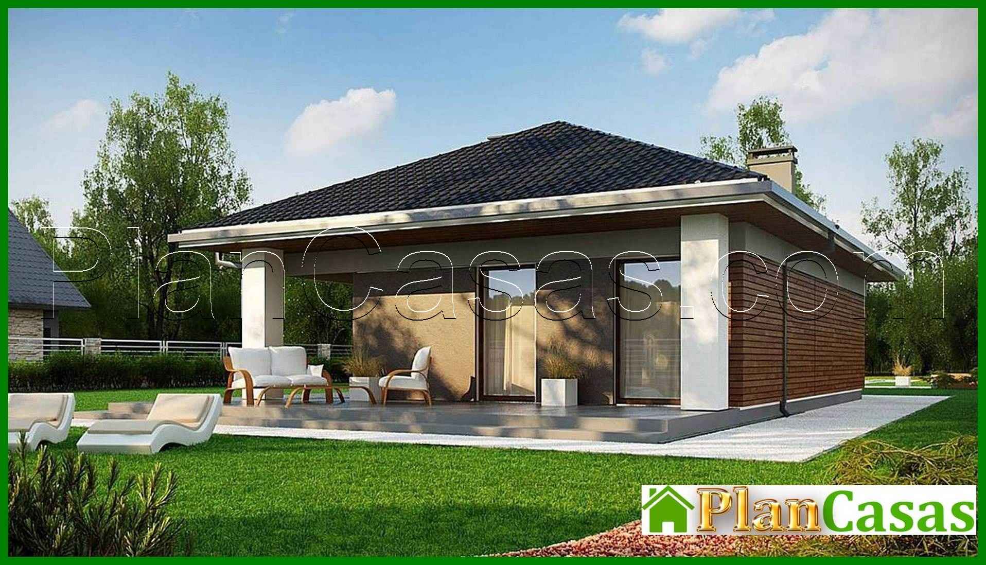 Visualization gallery - Plan of a small cottage on 89 square meters. m for seasonal living