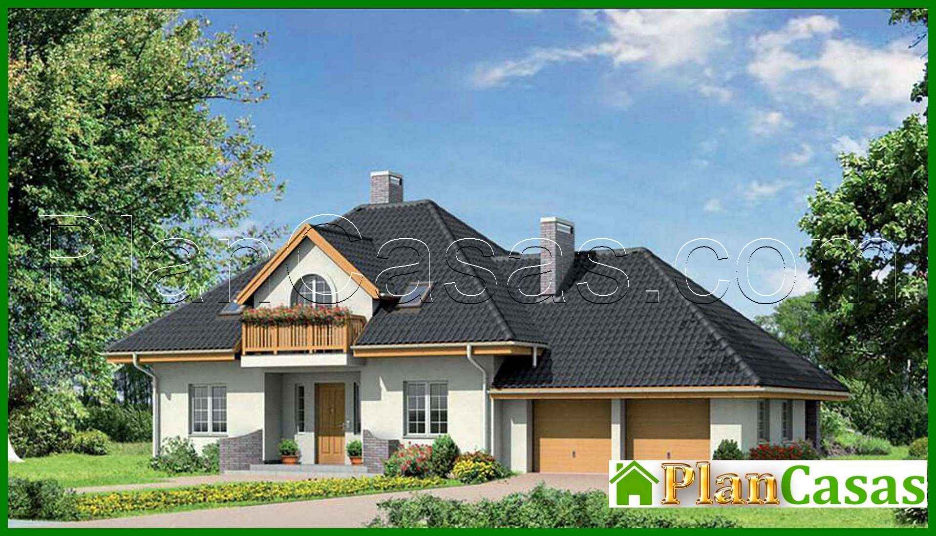Beautiful house with an attic house plan