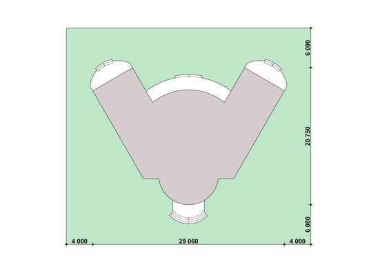 Visualization gallery - Luxury representative residence with a revolutionary roof
