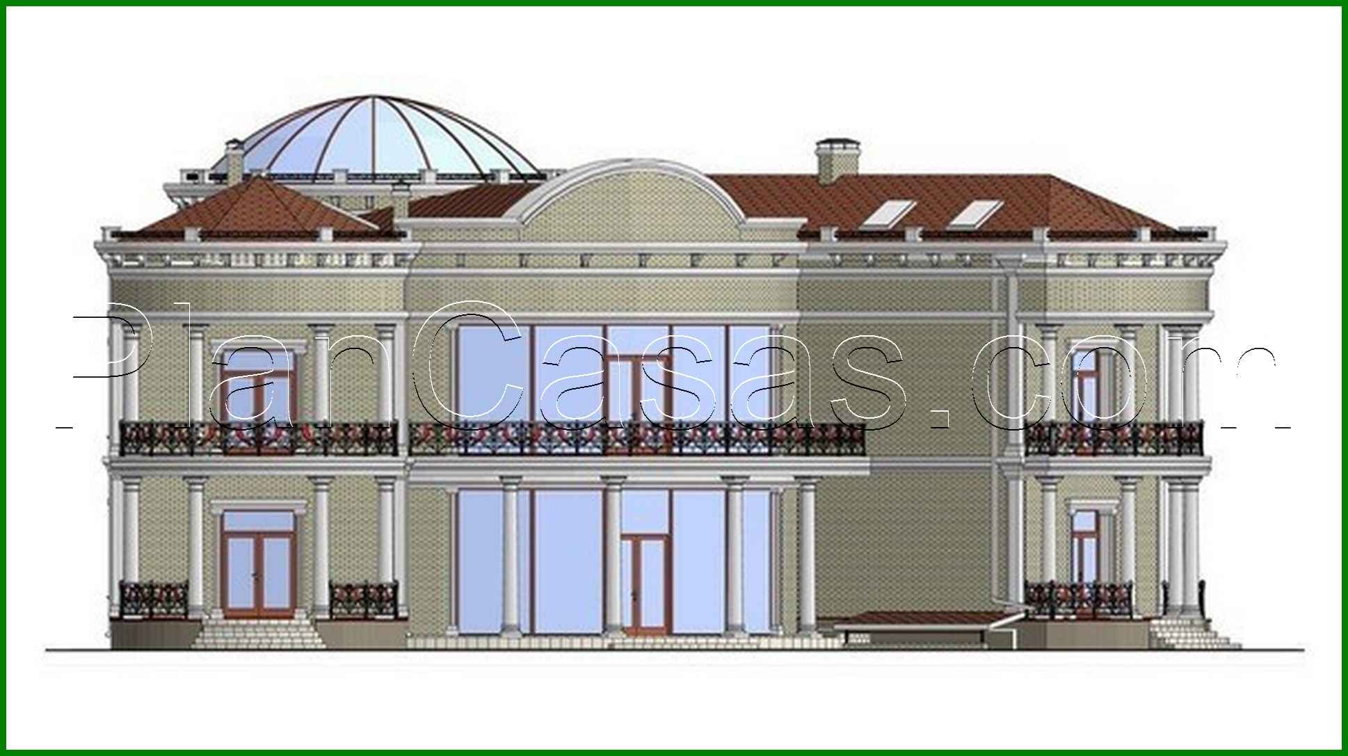 Visualization gallery - Luxury representative residence with a revolutionary roof