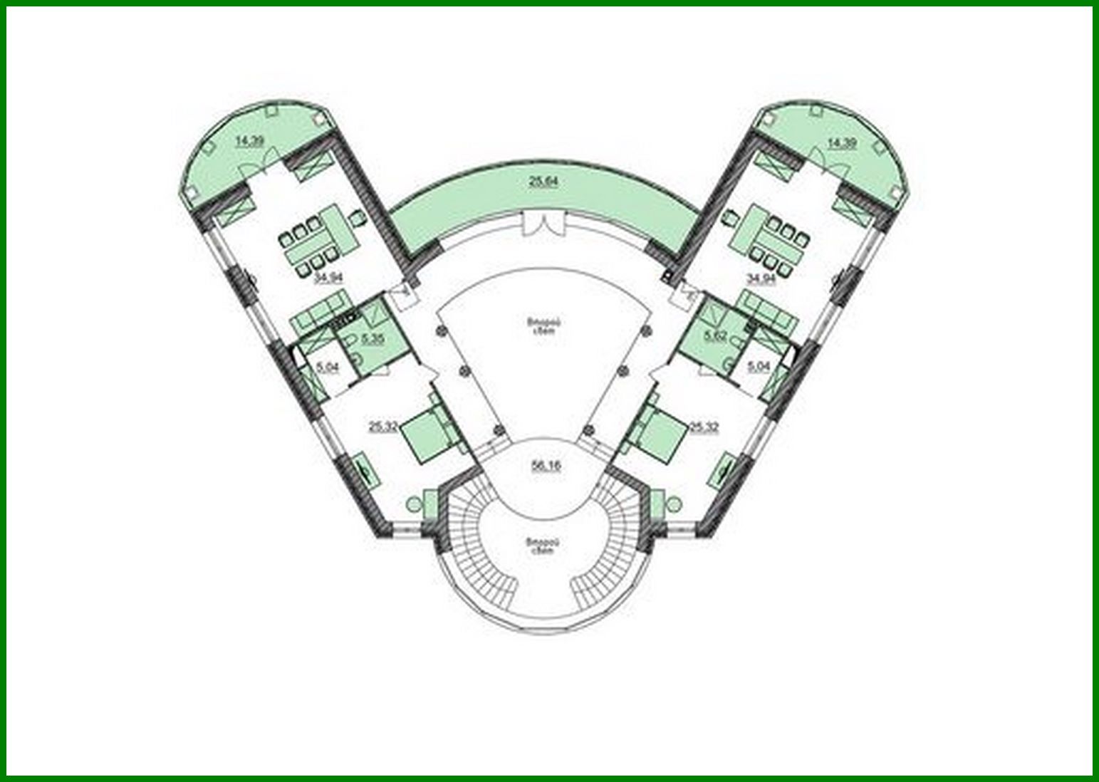 Visualization gallery - Luxury representative residence with a revolutionary roof