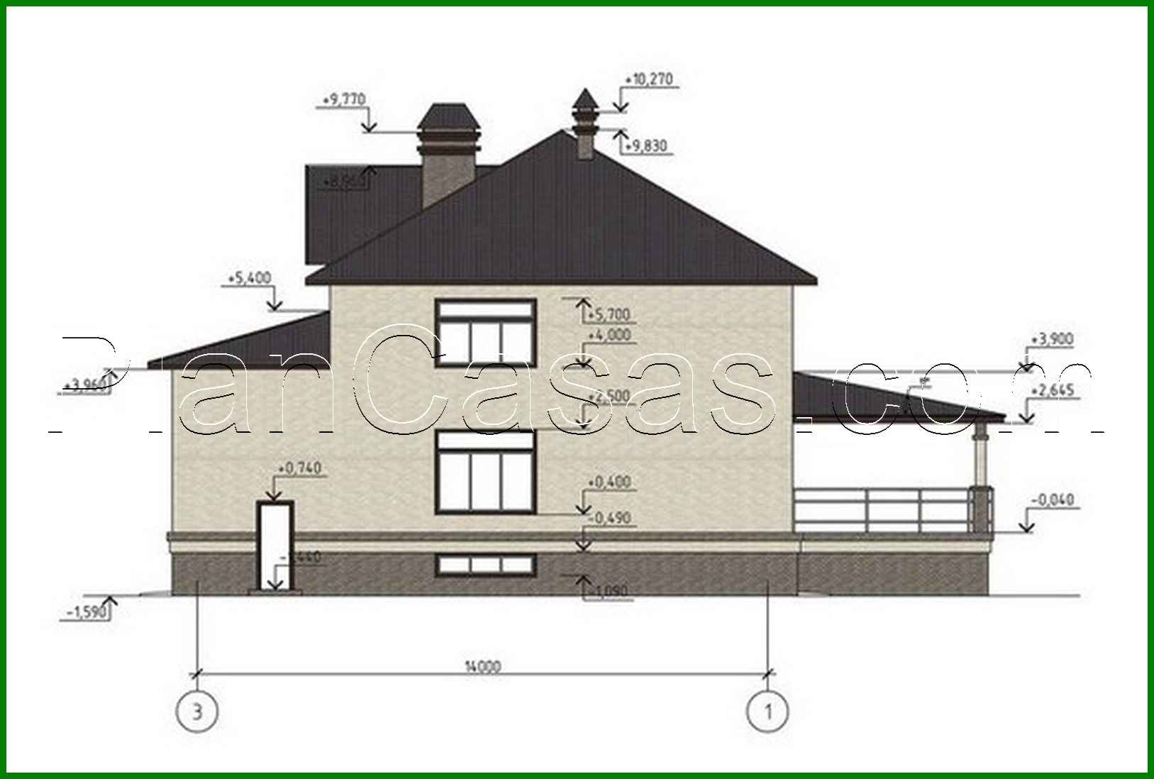 Visualization gallery - Spacious two-story house with a basement