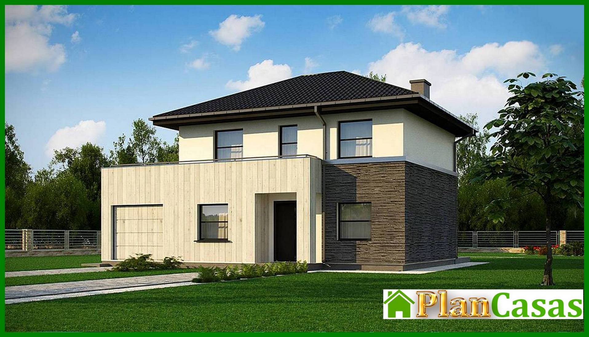 Visualization gallery - Small compact two-story house