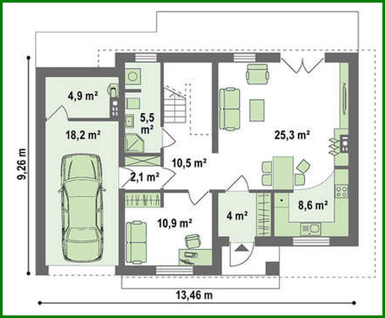 Visualization gallery - Small compact two-story house