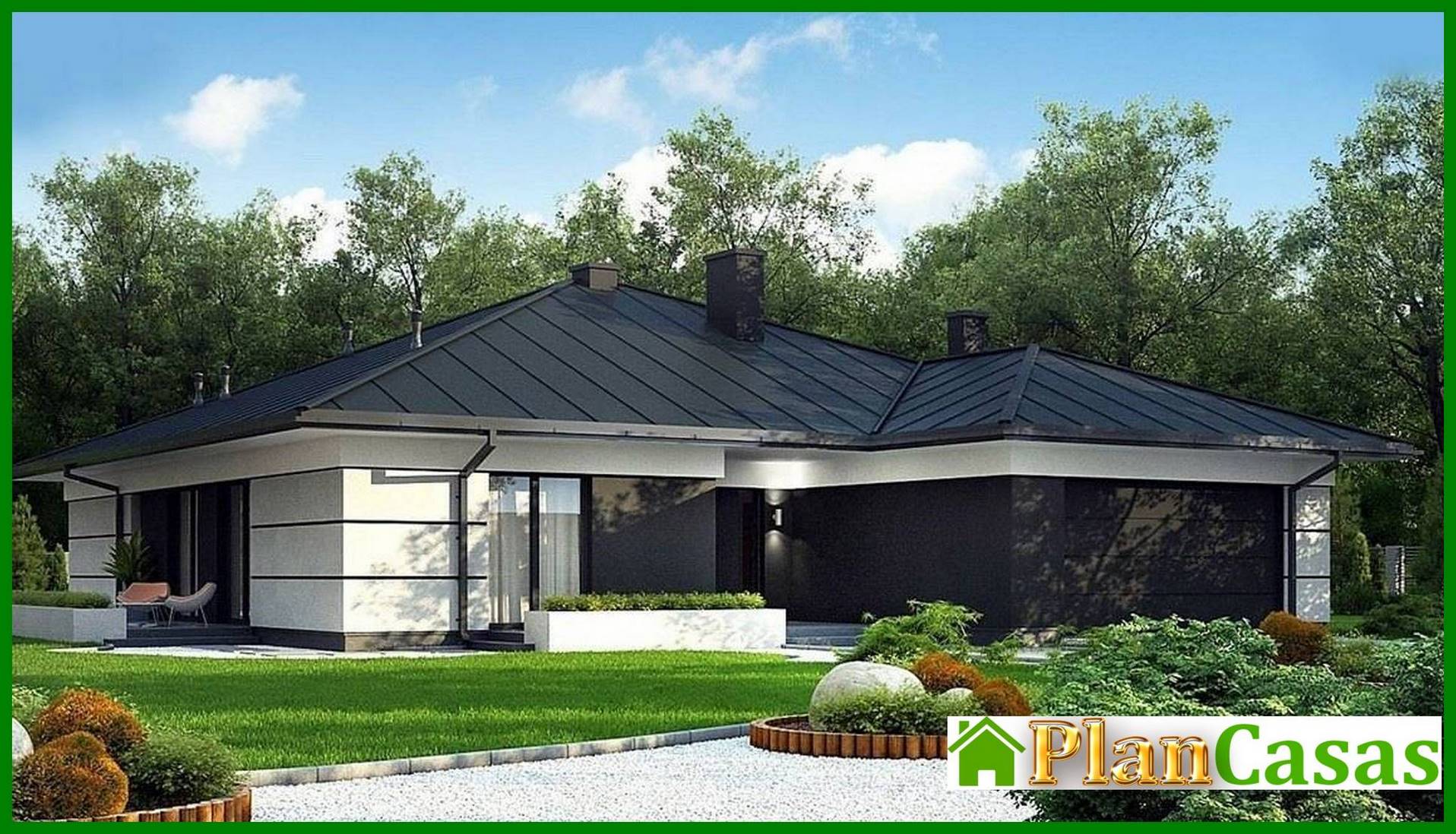 Visualization gallery - One-storey cottage 180 m2