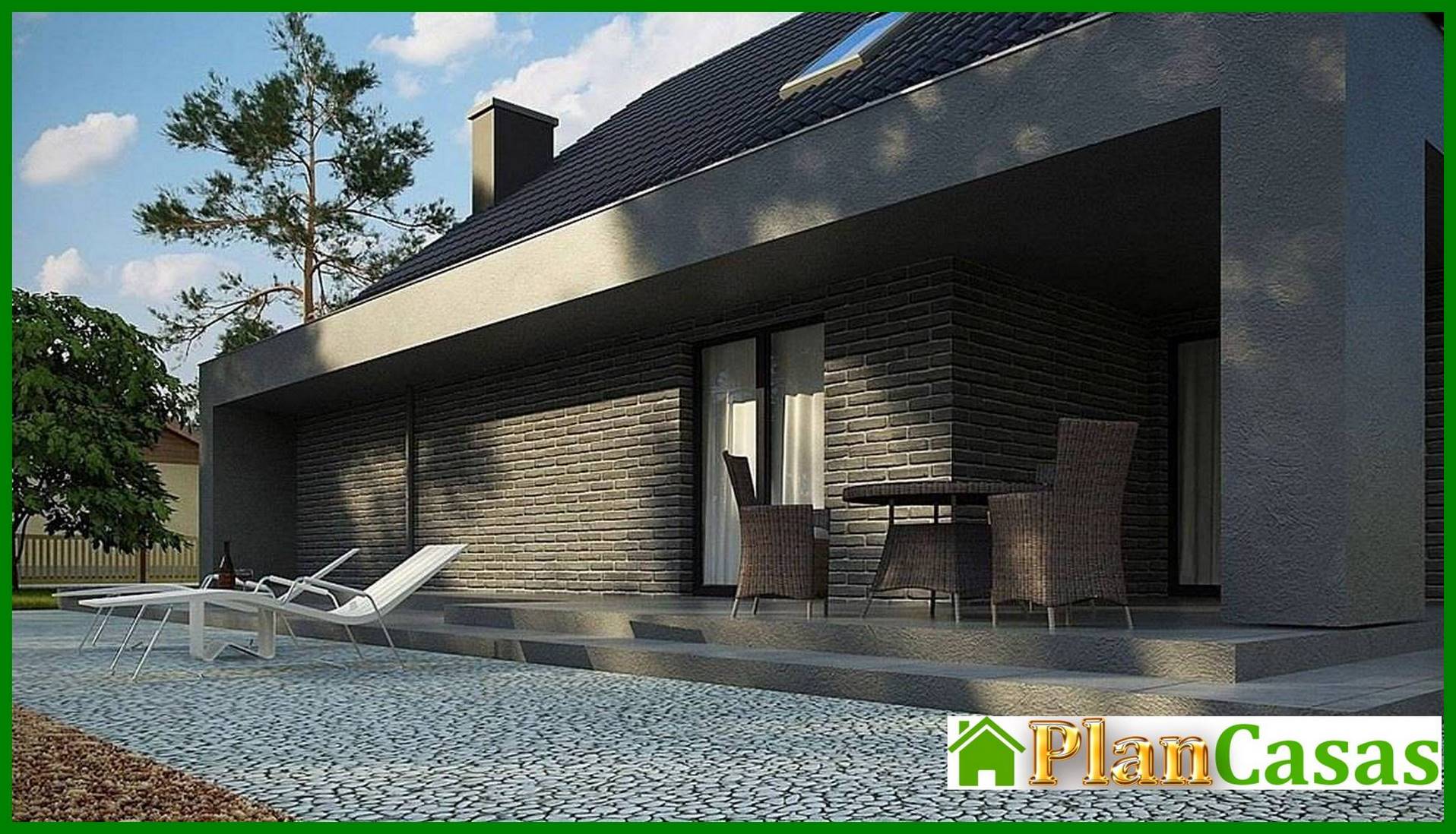 Visualization gallery - Interesting project with a large terrace above the garage