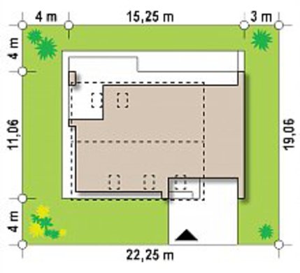 Visualization gallery - Interesting project with a large terrace above the garage