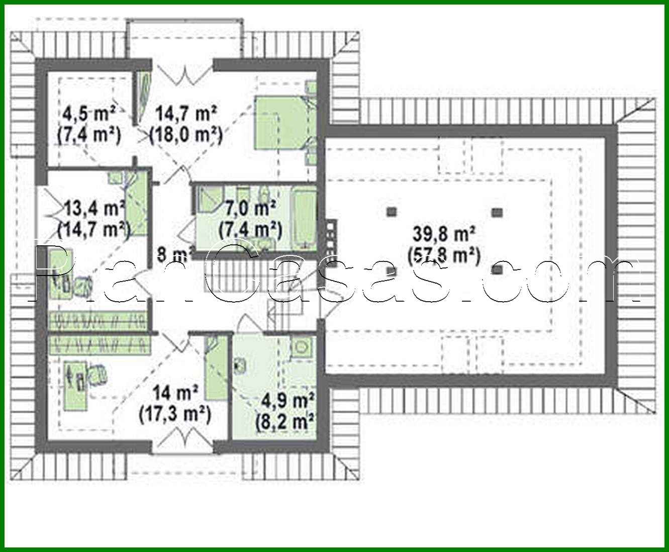 Visualization gallery - Comfortable house with a spacious attic