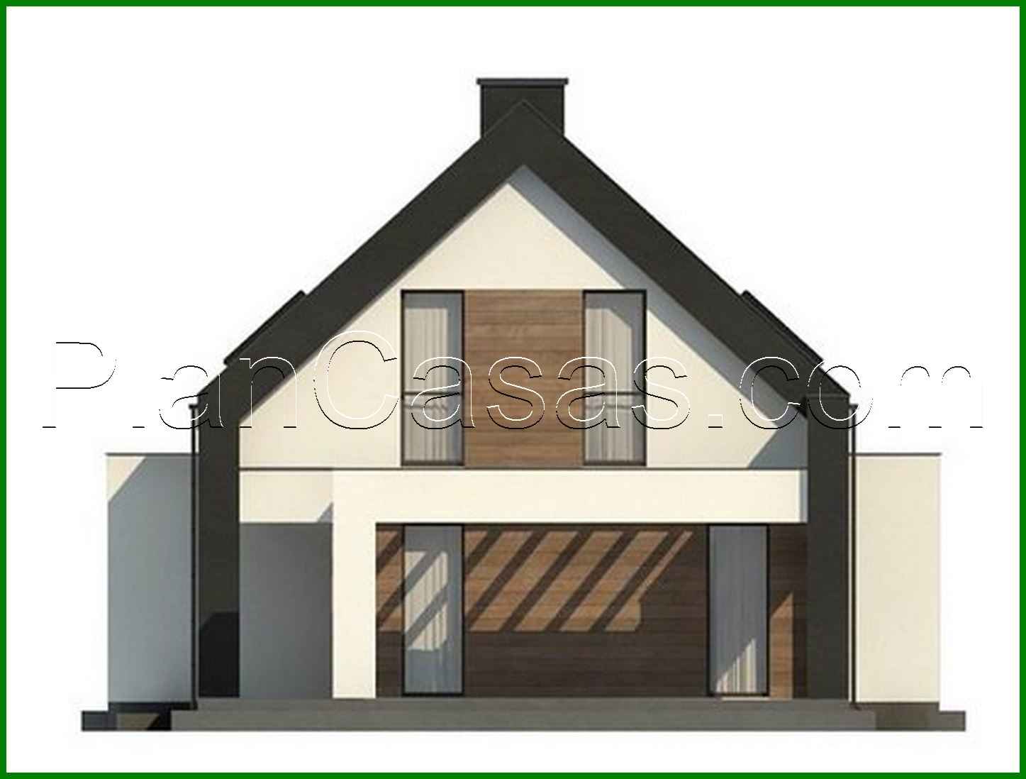 Visualization gallery - Project for the construction of a compact house for a narrow plot