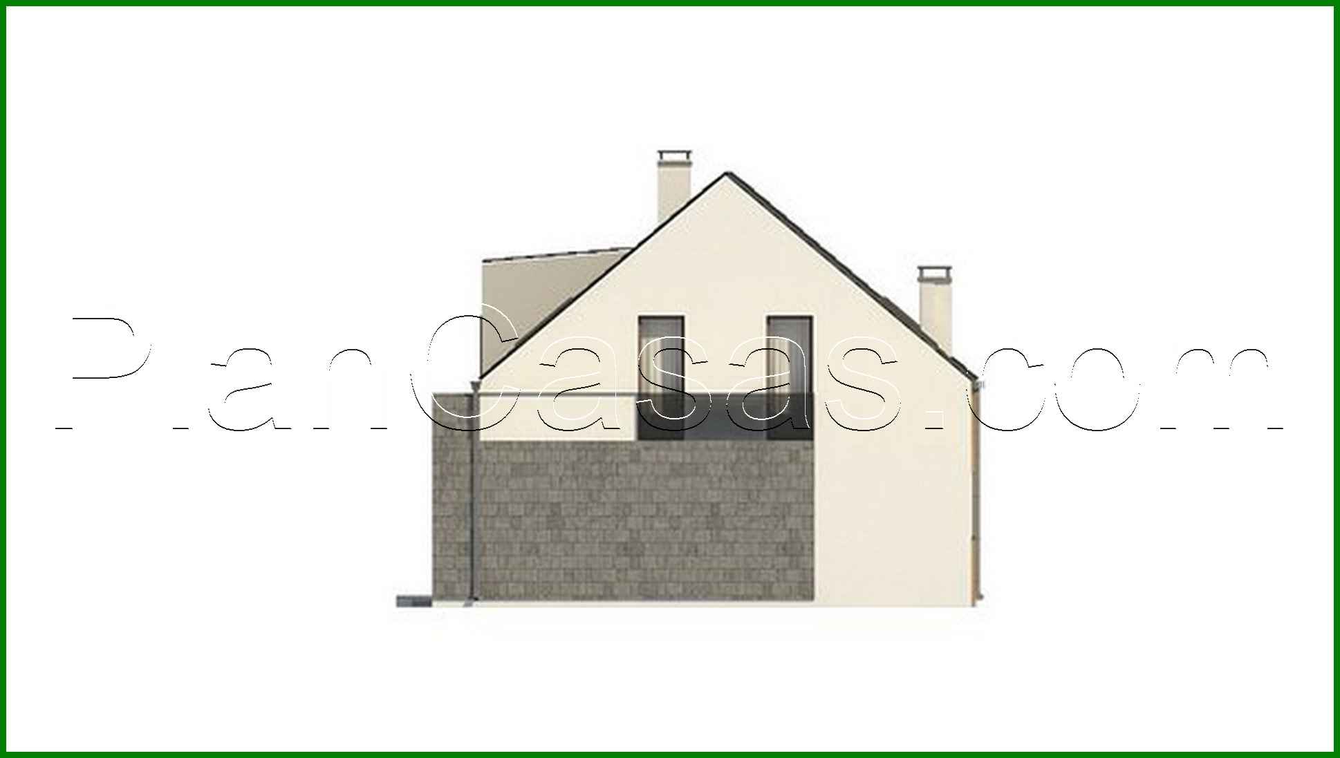 Visualization gallery - Two-story cottage in a classic style with an eclectic inclusion of cubism