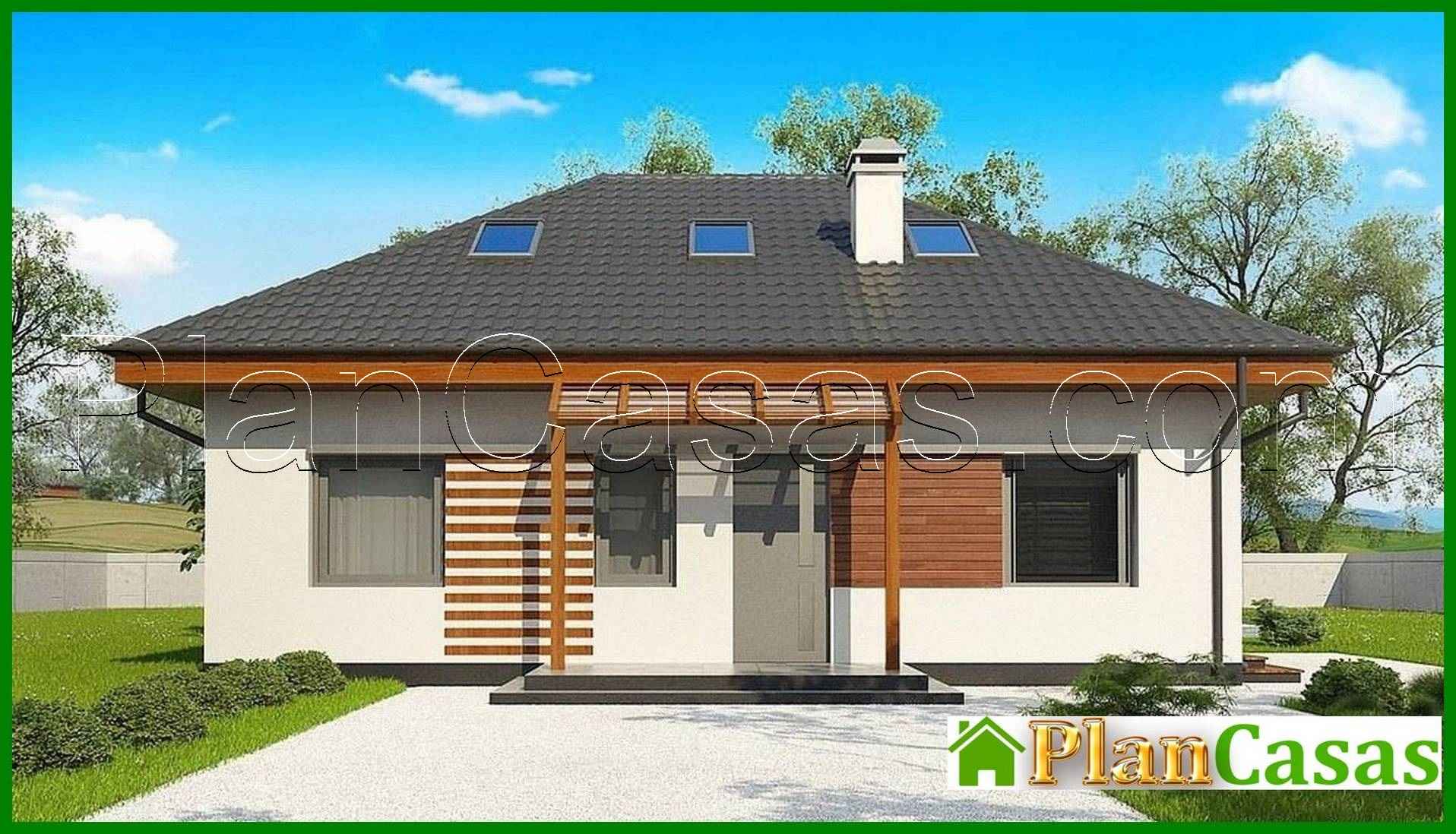 The classic project of a country house 10 to 12 house plan