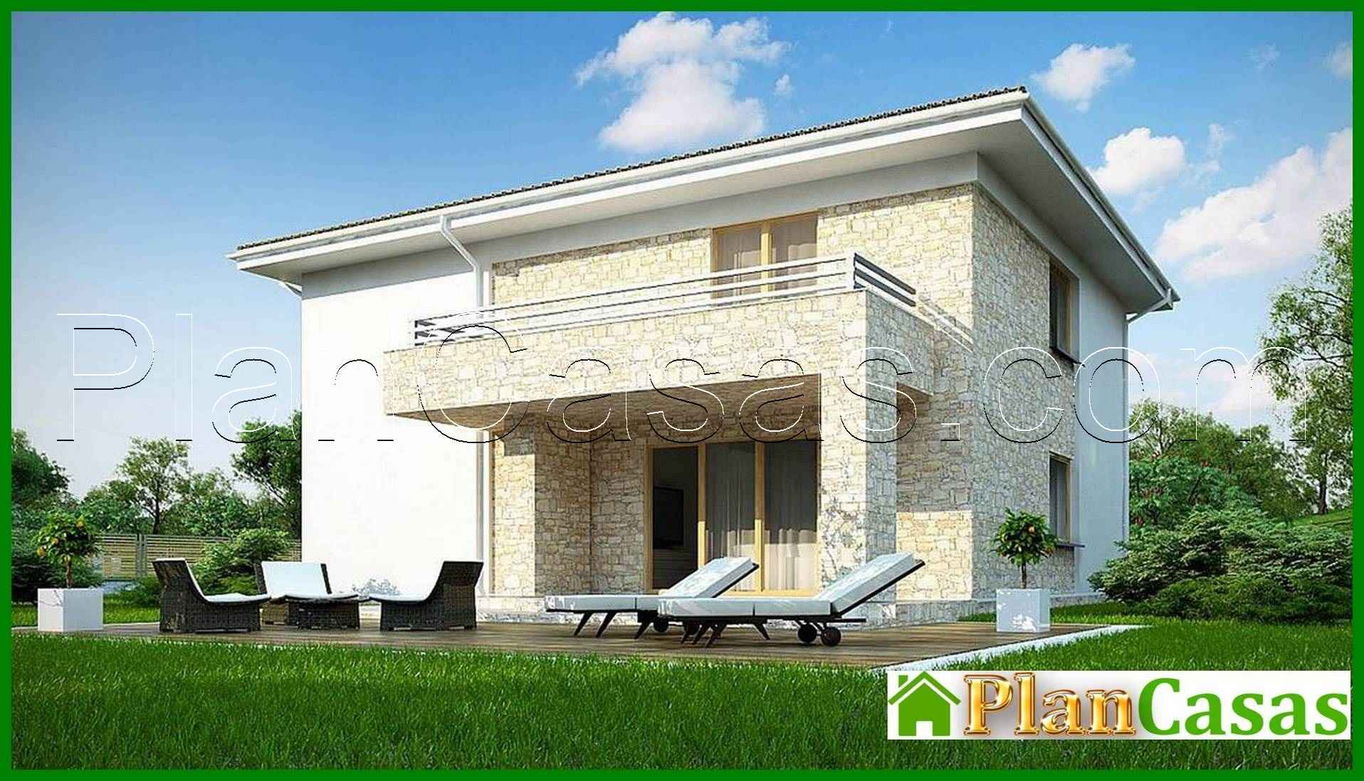 Visualization gallery - Attractive two-story house project with 1 car garage