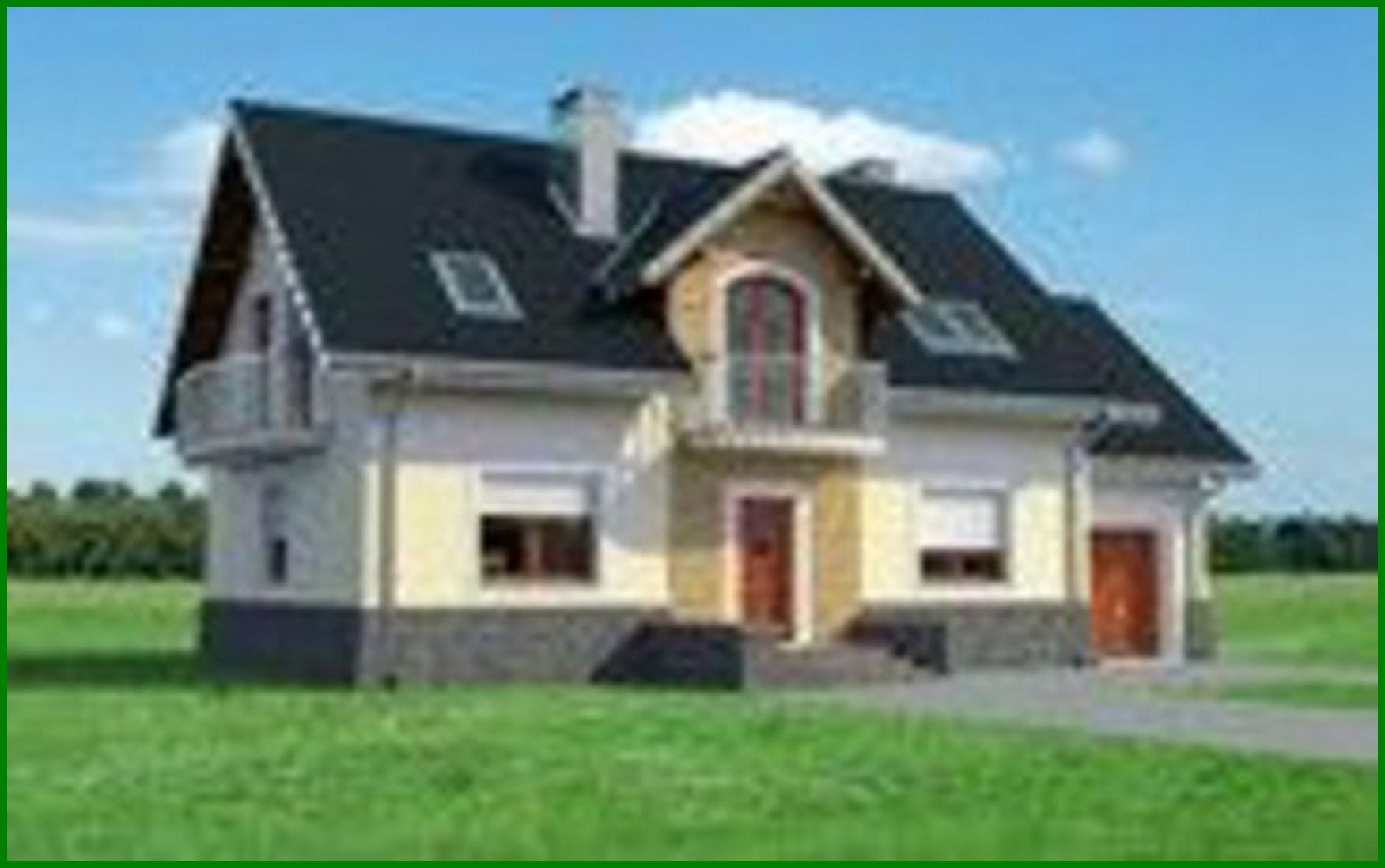 Visualization gallery - The project of a mansard with an attic for a narrow plot with dimensions 9 to 15