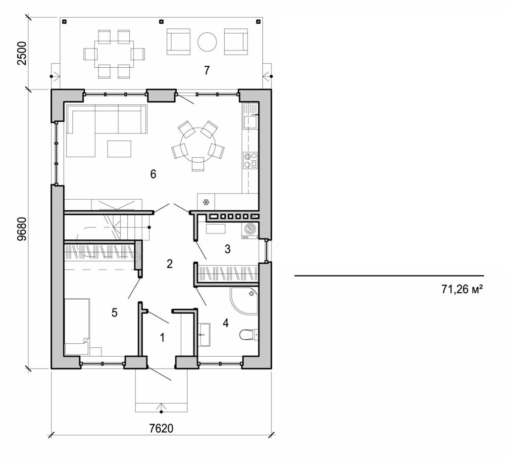 Visualization gallery - Two storey cottage