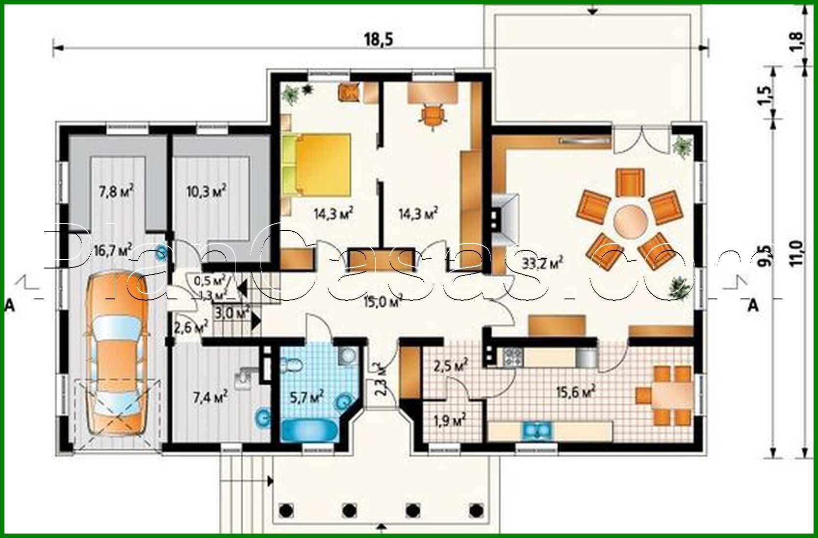 Visualization gallery - Original cottage with an attic and comfortable rooms