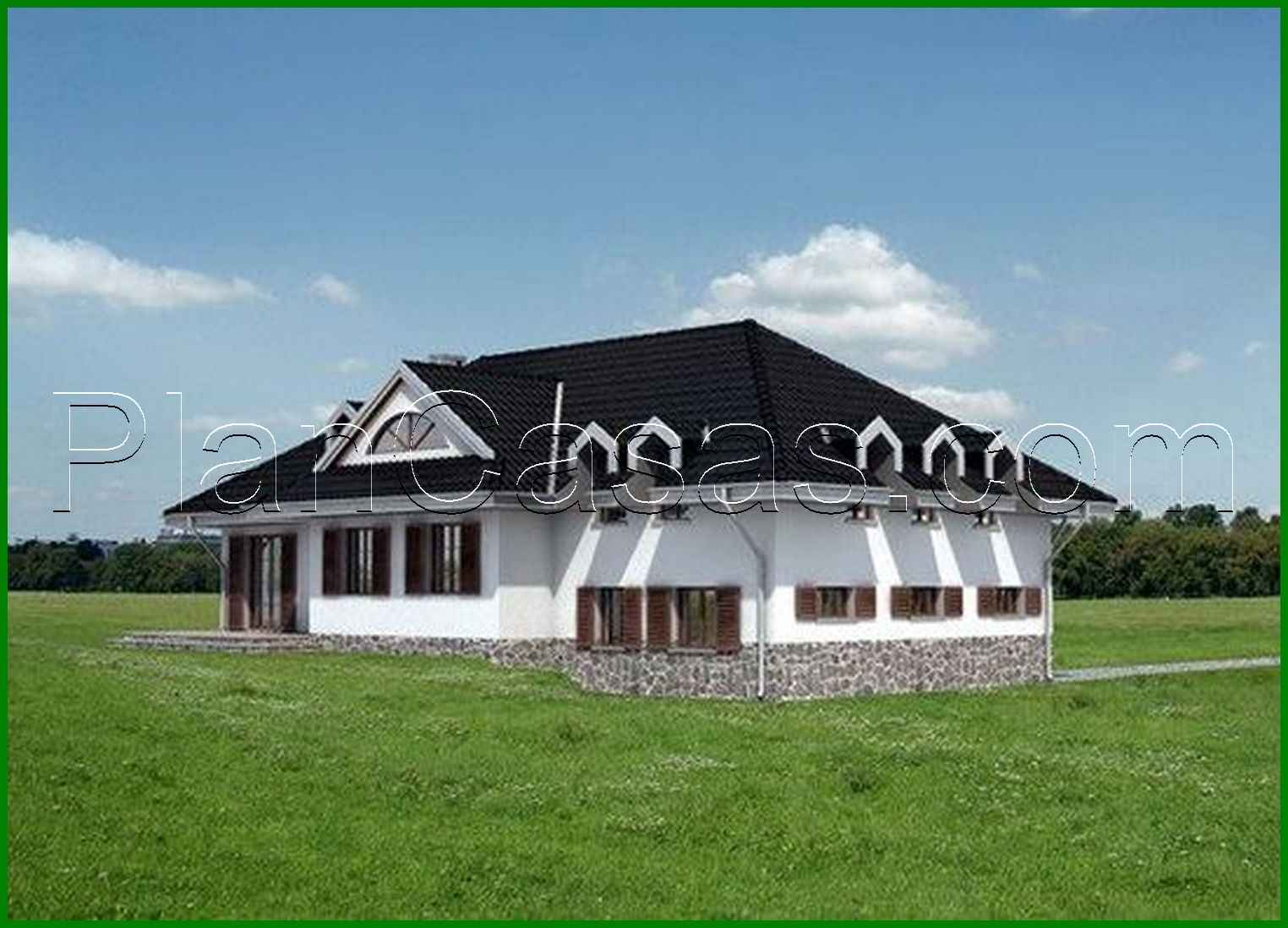 Visualization gallery - Original cottage with an attic and comfortable rooms