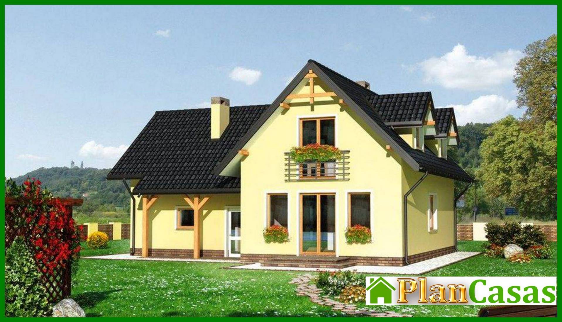 Visualization gallery - Project of an original country house with an area of ​​180 m²