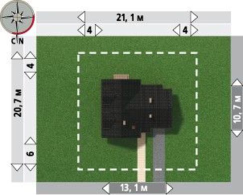 Visualization gallery - Project of an original country house with an area of ​​180 m²