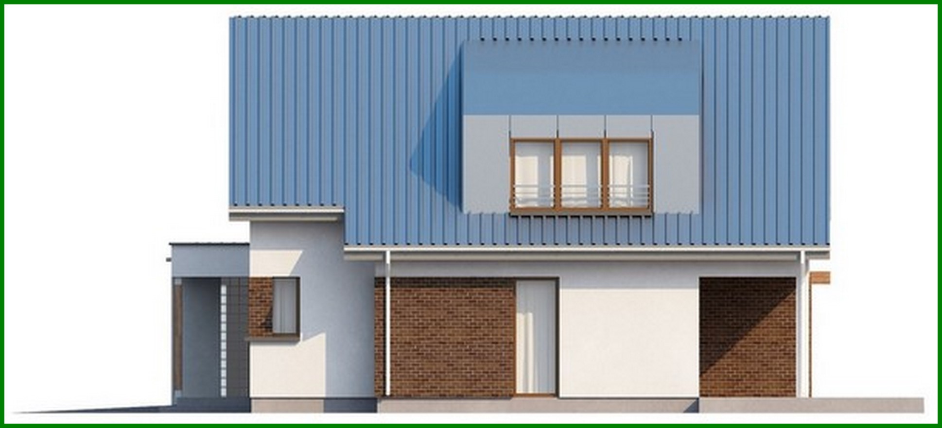 Visualization gallery - The project of the original cottage with an attic