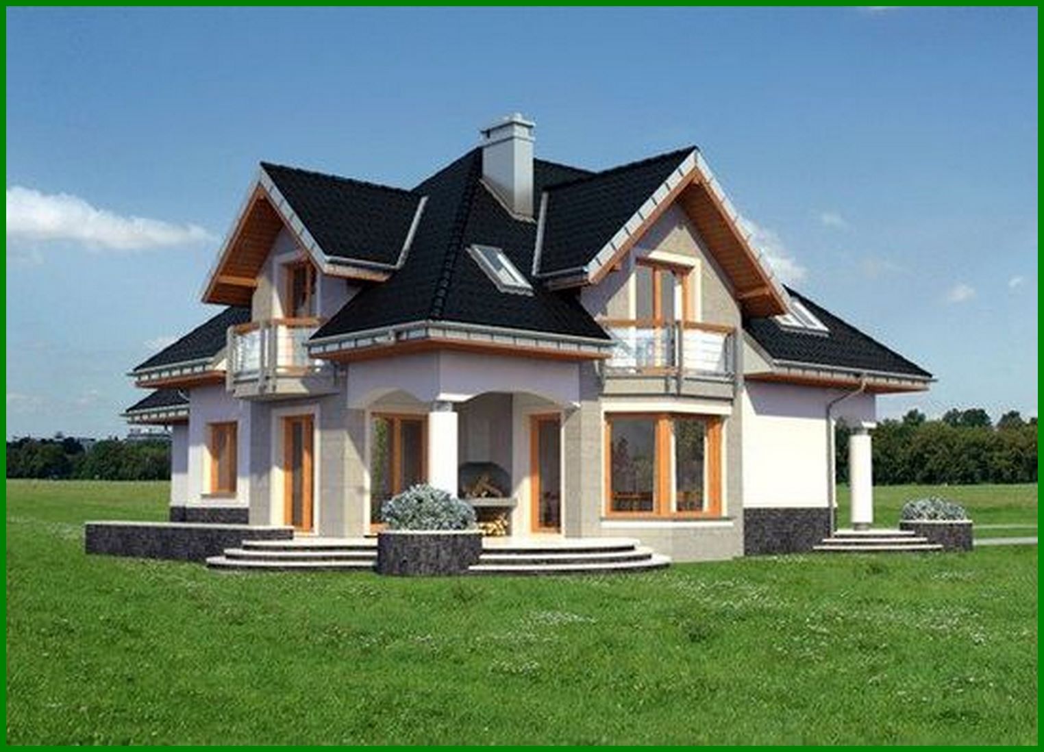 Visualization gallery - Unique cottage with an attic and six bedrooms