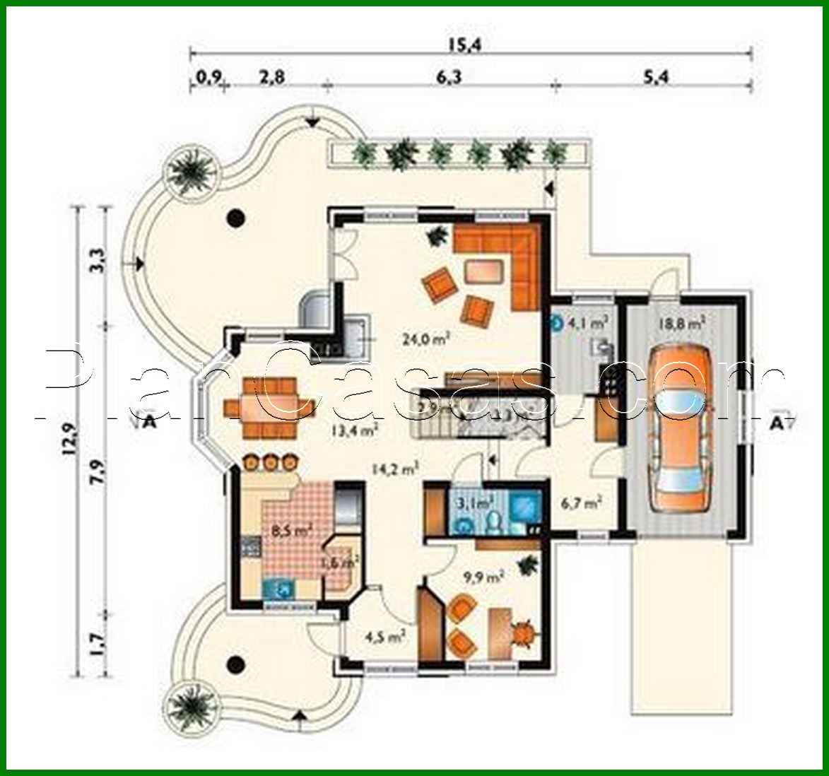 Visualization gallery - Unique cottage with an attic and six bedrooms