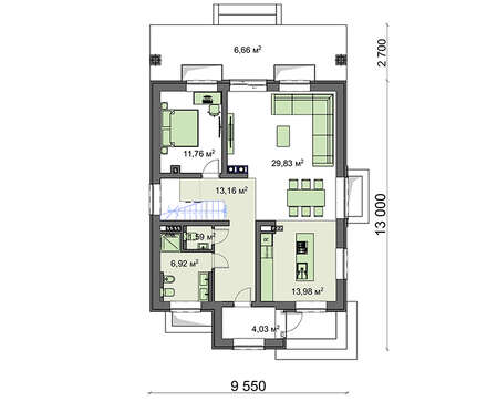 Visualization gallery - Light two-story residential building