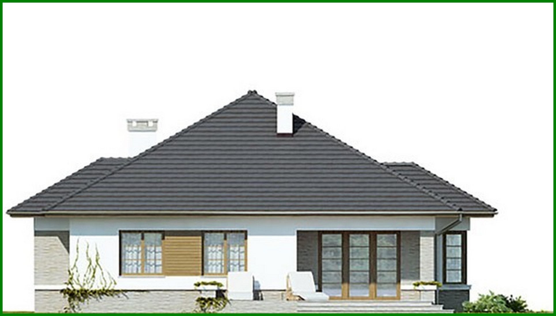 Visualization gallery - Single-storey house project with garage