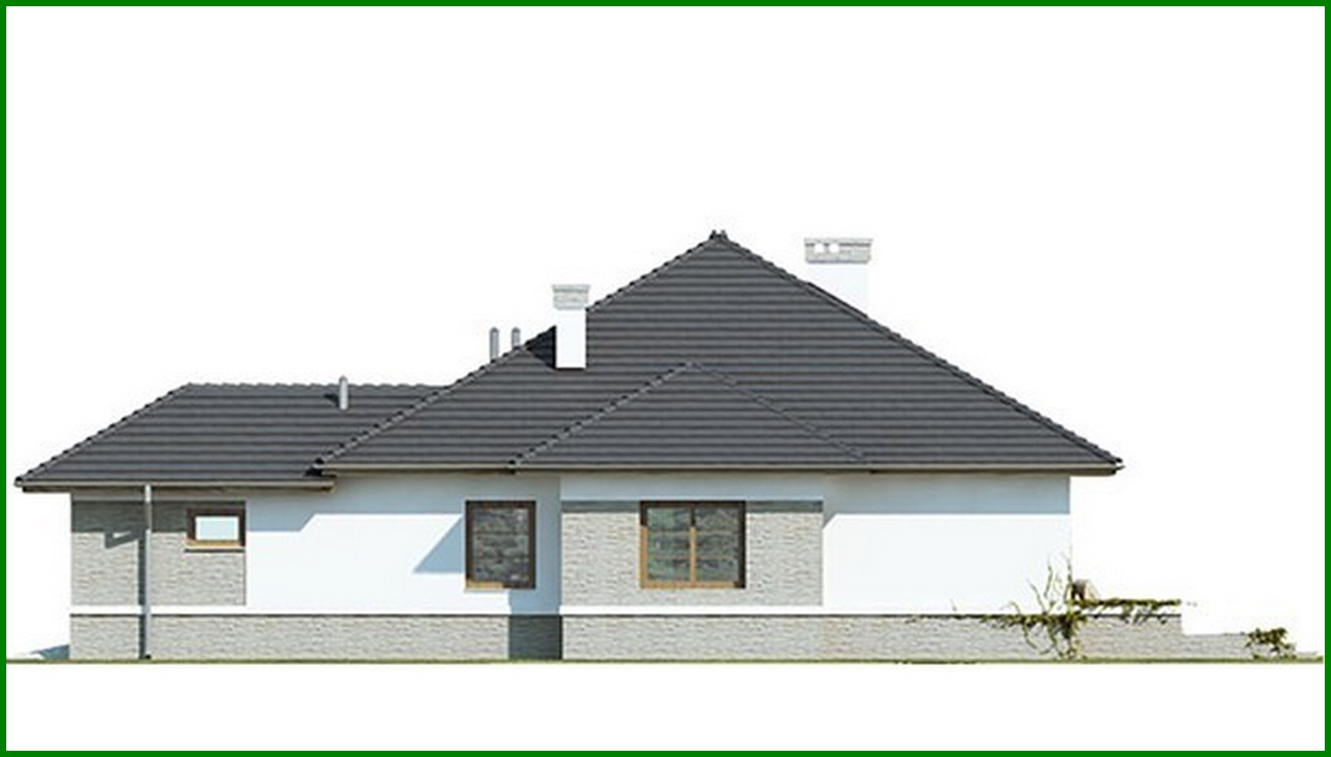 Visualization gallery - Single-storey house project with garage