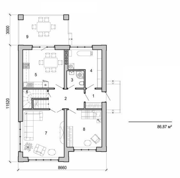 105. Two storey cottage