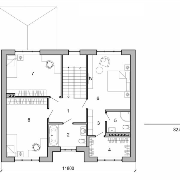 128. Two storey house