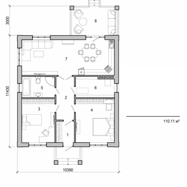 138. One storey house