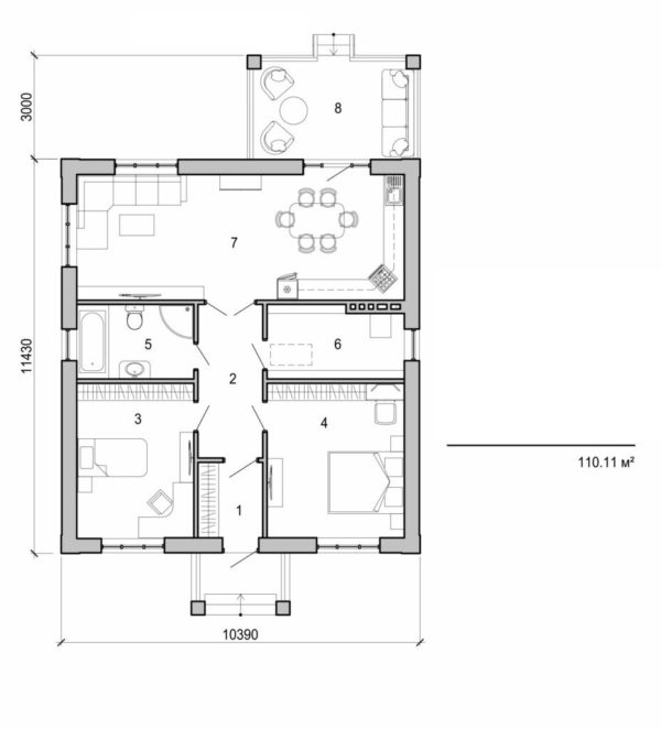 138. One storey house