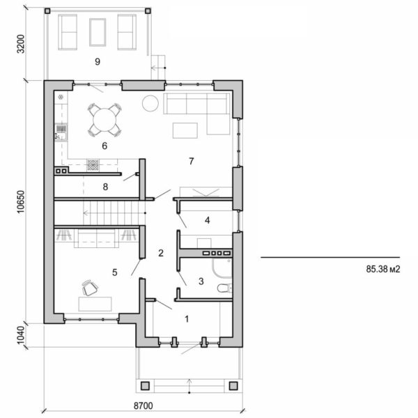 142. Two storey house