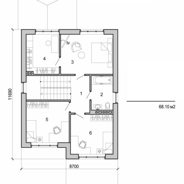 142. Two storey house