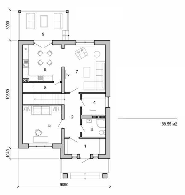 142. Two storey house